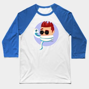 Crowley using Aziraphale as a scarf Baseball T-Shirt